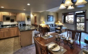 Dining Area, Kitchen and Family Room