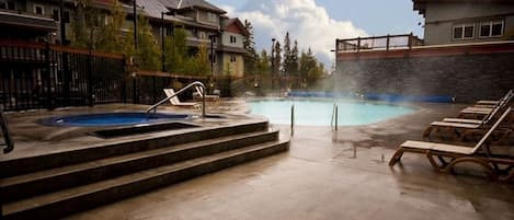 Outdoor Heated Pool and Hot Tub