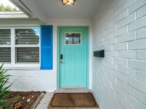 Entrance to your Jacksonville Beach home where living is easy.