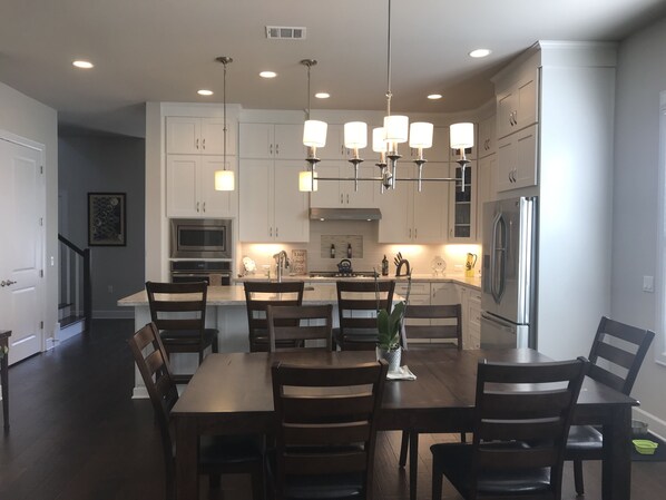 Open Concept Kitchen, Dining and Living