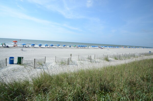 This could be your sight line as you enter the beach. 