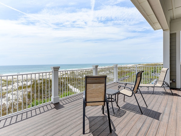 Sheer Bliss - Bring your morning coffee out to a balcony and watch seabirds swoop across the sky as the ocean sparkles in the sunshine. Then return at night to marvel at the moon’s silver reflection in the waves.