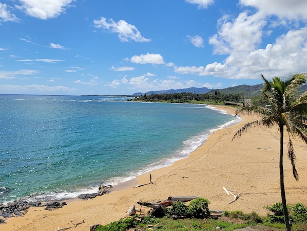 View of Wailua Beach from Lanai