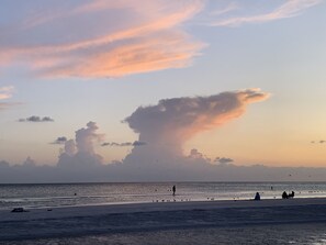 N Lido Beach faces West - gorgeous sunsets over Gulf - every evening (my iphone)