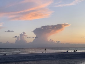 N Lido Beach faces West - gorgeous sunsets over Gulf - every evening (my iphone)