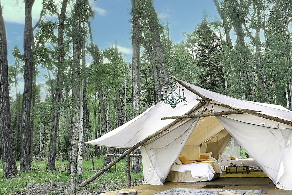 Inside a Luxury Safari Glamping Tent at Sombrilla Springs