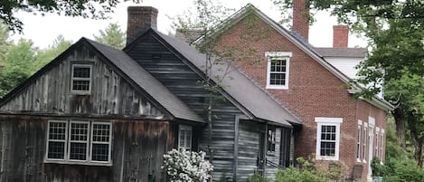 Side view of house from the swimming pond