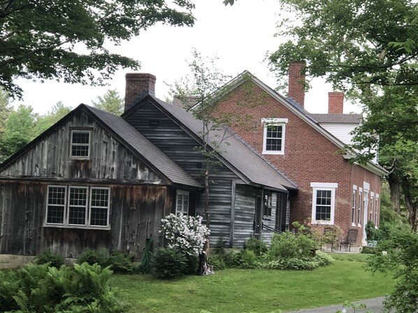 Side view of house from the swimming pond