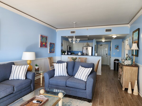 living room & dining area