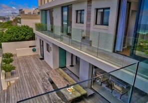 Beach Accommodation, deck view of the house