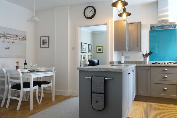 Kitchen and dining area