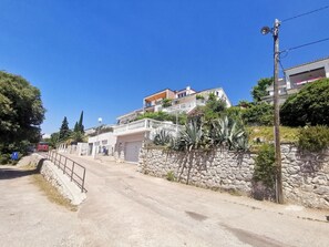 External view of the building. House