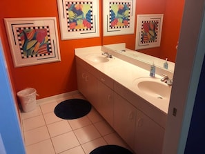 Master Bathroom double sink vanity 