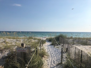 View of beach near home. 0.2 miles from home