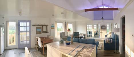 Panoramic view of main level open living space
