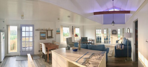 Panoramic view of main level open living space