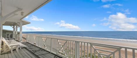 Your view looking north of beach and ocean - what a vacation!