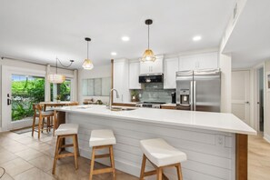 Kitchen with Counter Seating for Three