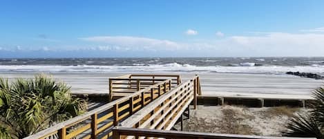 Vue sur la plage/l’océan