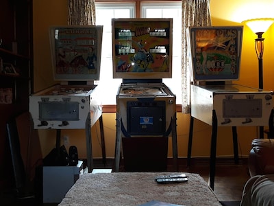 A Clean, Safe, House full of steel balls & vintage game consoles