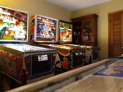 A Clean, Safe, House full of steel balls & vintage game consoles