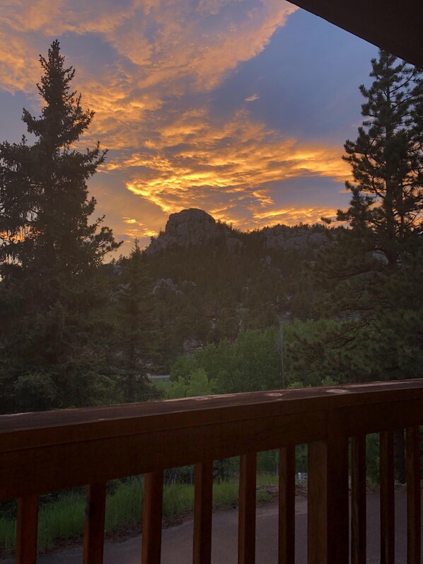 Sunset from the front deck