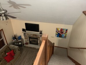 Coming down from the master room