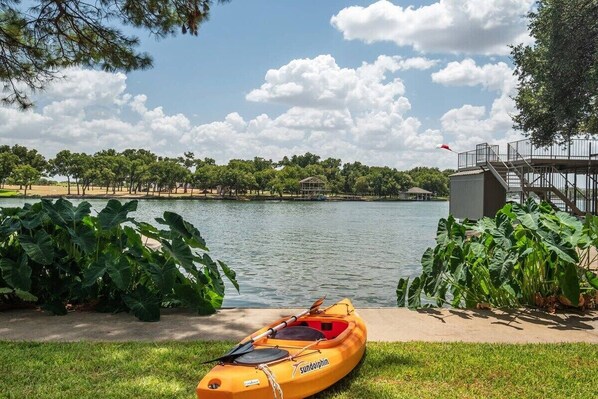 Kayak available to use.