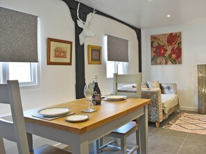 Inviting dining area | The Coach House, Peldon, near Colchester