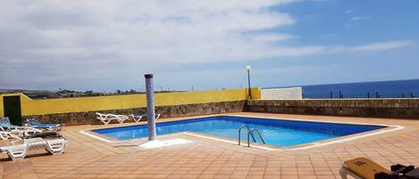 pool with seaview