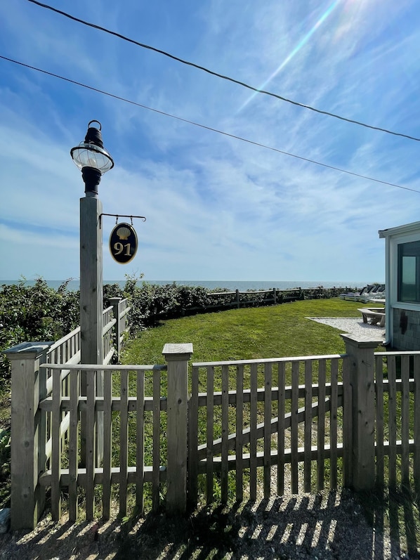 The gated entrance to Cape Escape invites you to your Beach Front Vacation Home!