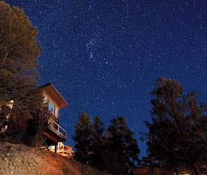 Star-gazing treetop cabin