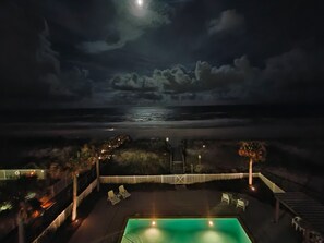 Balcony at night