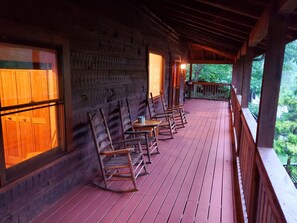 Plenty of seating to relax from any of the 2 large front decks. 