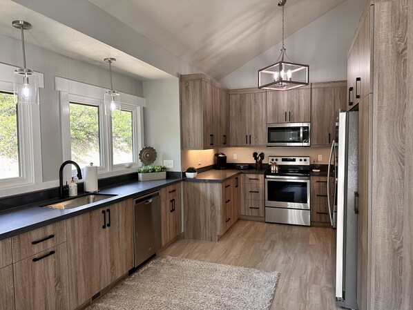 Newly remodeled kitchen