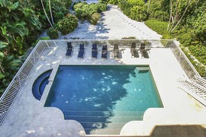 Barefoot Pool from Primary Balcony