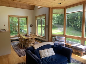 Dining area and driveway
