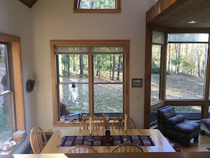 Dining area and front yard