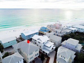 Aerial View with Beach