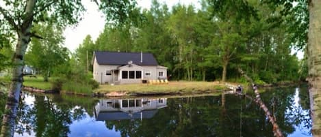 View of our cottage from across the thoroughfare. Beautiful views all around!