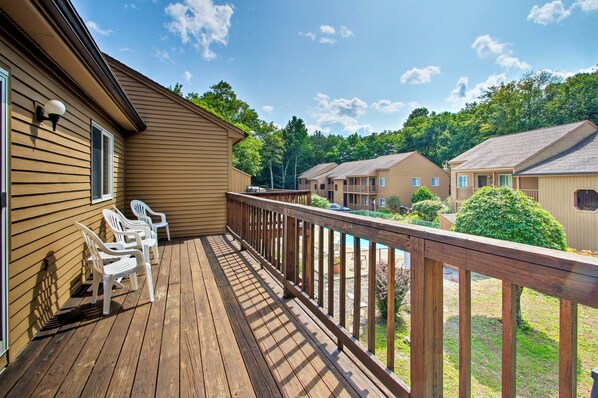 Soak up the sun on the balcony of this 2-bedroom, 2-bath condo for 6!