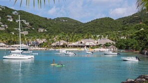 resort view from water, most water equipment is at no charge
