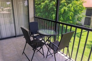 A view from your very own balcony, at any time of the day it's amazing and relaxing!