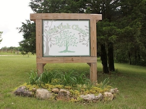 Post Oak Chase sign on Bem Church Rd where you enter property.
