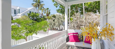 Perfect porch for people-watching.