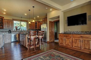 Kitchen with open floor plan.