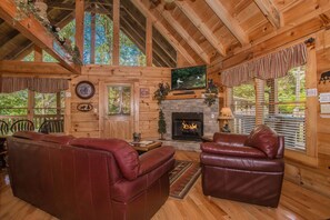 Relax & Cozy Up by the Fire on a 
Chilly Day In the Main Living Area