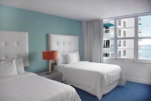 Bedroom with 2 Double beds. The exact unit will be assigned upon arrival. Views, colors, and decor may vary