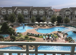 Looking off the balcony