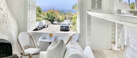 Beach Living!  Ocean view & breezes through the large French windows
